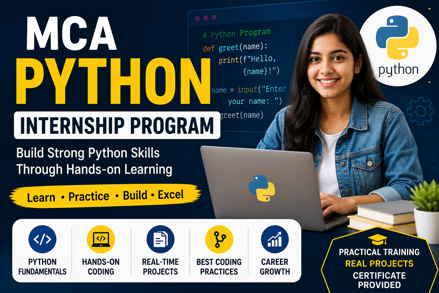 Python Internship Program for MCA Students